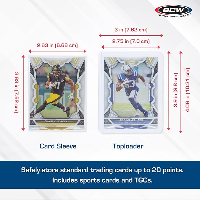 BCW Card Sleeves and Toploaders Combo Pack | 200 Toploaders & 200 Penny Sleeves - Image 3