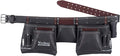 VEEKAY Leather Tool Belt Brown 2-Inch wide belt with 12 Pockets Oil Tanned, Tool Pouch/Bag for 32 to 46 Inch Waist – Ideal for Construction, Carpenters, and Framers