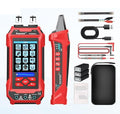 Network Cable Tester Optical Power Meter VFL Multimeter 4 in 1,Wire Tracer Toner Generator RJ45 CAT5 CAT6 CAT7 CAT8 UTP STP QC Test Cable Length Cable Maping Cable Scan Port Flashng POE Tester