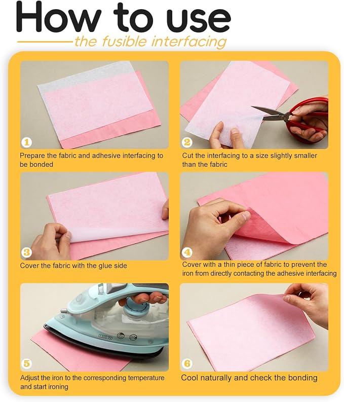 UzecPk Light Weight Fusible Interfacing - Image 4