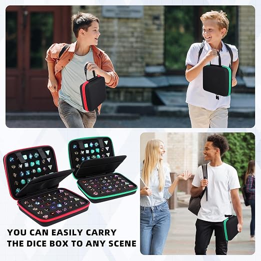 Aoriher 2 Pcs Dice Case with Removable Slotted Tray - Image 7