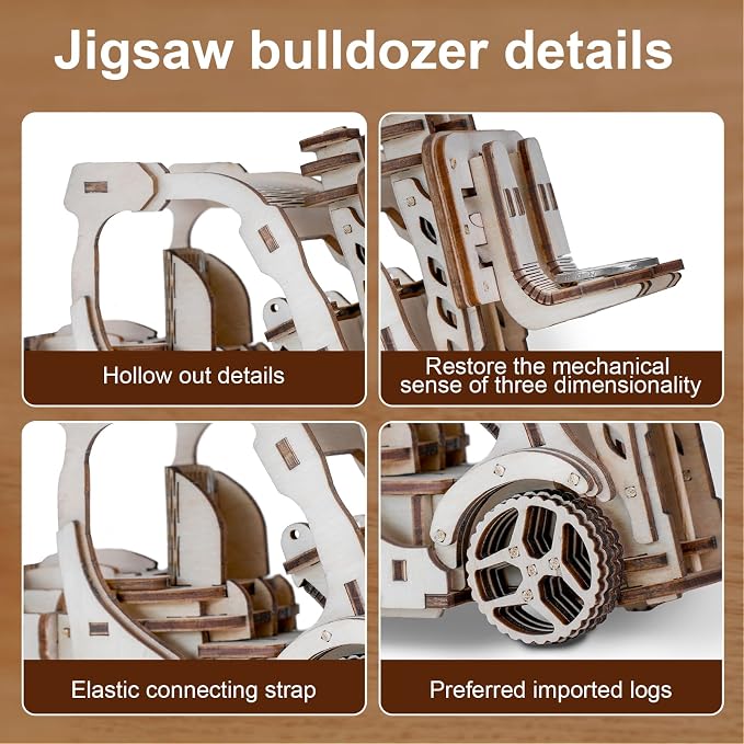 Wooden 3D Puzzle, Creative DIY Model Building Kit - Image 4