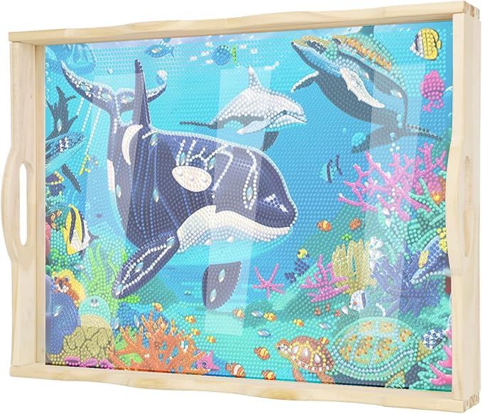 EWJRNSF Diamond Art Kits for Adults Wooden Serving Trays by EWJRNSFDiamondPainting