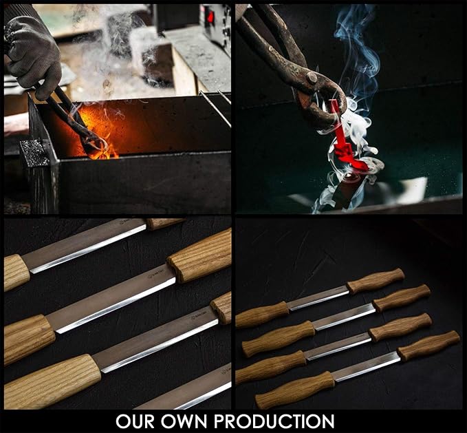 BeaverCraft Draw Knife DK1-4,3" Straight Shave Wood Carving Tools Woodworking Hand Tool Wood Carving Draw Knife (DK1)