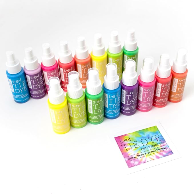 SEI 16 Pack Neon Tie Dye Spray Kit, Tye Dye Kits - Image 7