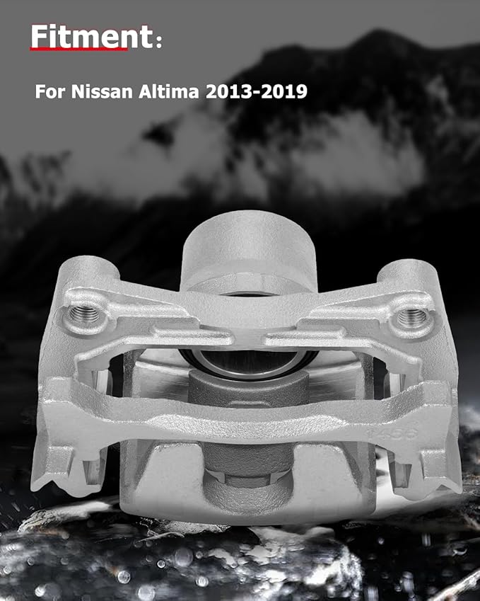 cciyu Front Right Brake Caliper Assembly w/Bracket 19B7103 2013 2014 2015 2016 2017 2018 2019 2020 2021 For Nissan For Altima,2014 2015 2016 2017 For Nissan For LEAF