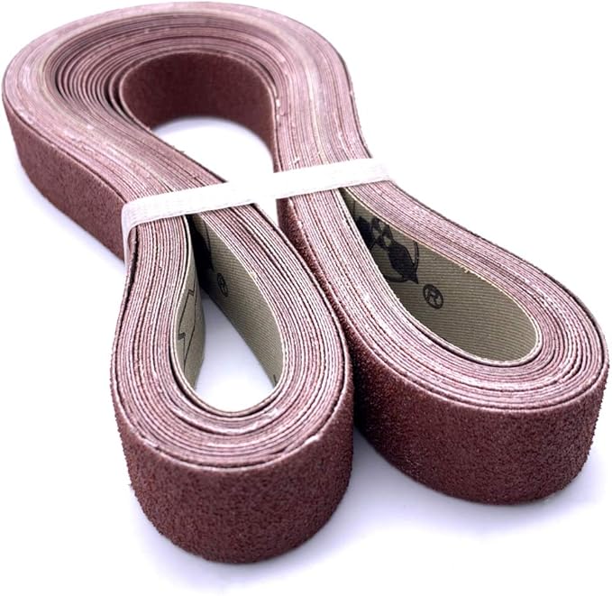 1-Inch x 42-Inch Sanding Belt, 80 Grit Aluminum Oxide Sanding Belts, Belt Sander Belt Sandpaper 80 Grit, 24 Pack (1x42 Inch, 80 Grit)