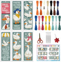INFUNLY 6PCS Duck Cross Stitch Bookmark Kit by INFUNLY
