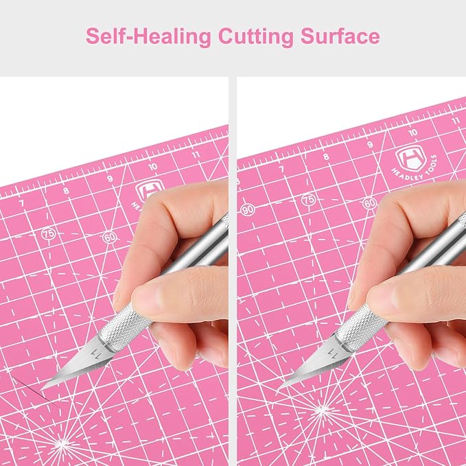 Headley Tools 12"x12" Rotating Cutting Mat, Self Healing Mat - Image 6