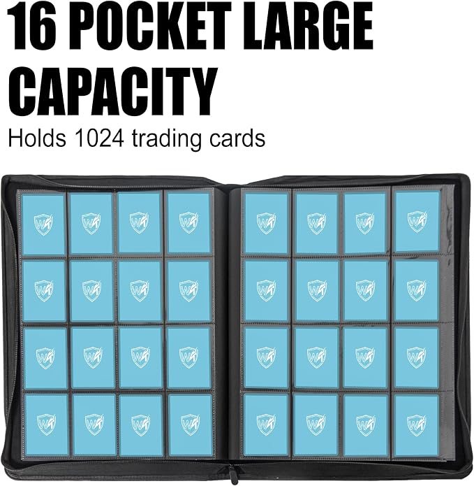 Card Binder for Trading Cards, 16 Pocket - Image 3