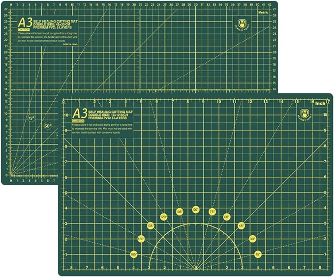 Headley Tools 18"x12" Thickened Self Healing Cutting Mat, A3 Rotary Cutting by HeadleyTools