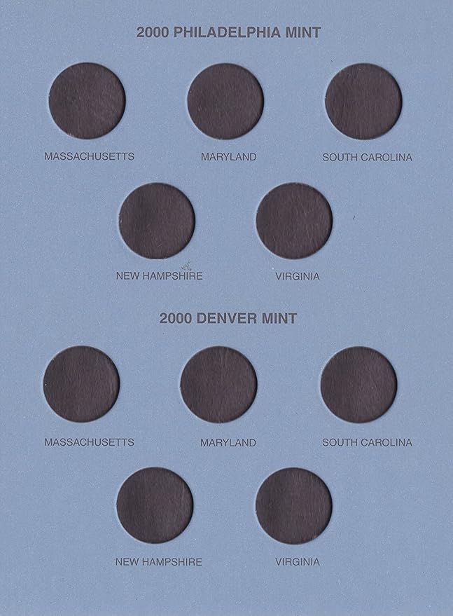 Whitman US Washington Statehood Quarter Coin Folder Volume 1 1999 – 2001 P & D - Image 3