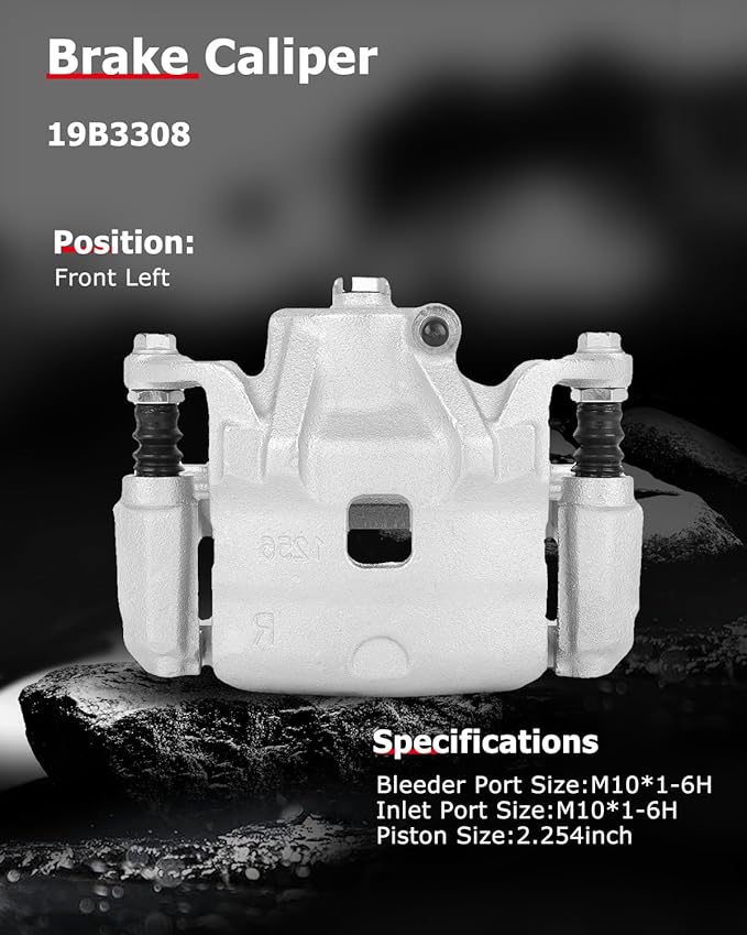 cciyu Front Left Brake Caliper Assembly w/Bracket 19B3308 2010 2011 2012 2013 For Nissan For Altima,2011 2012 For Nissan For Sentra