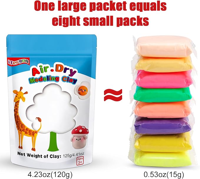 ifergoo Foam Modeling Clay, Super Light Magic Clay - Image 3