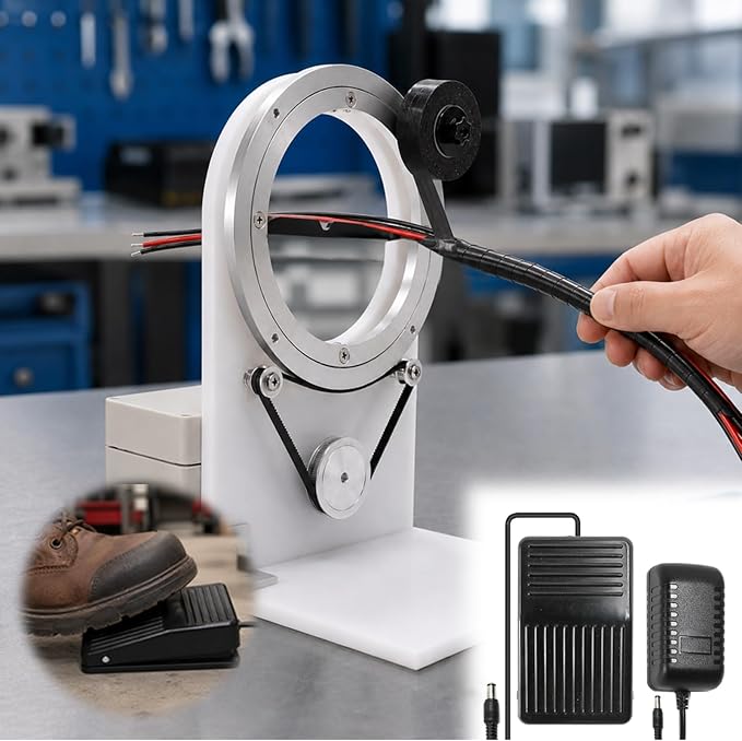 Electric Wire Tape Wrapping Machine, Portable Automatic Harness Tape Winder by Unknown