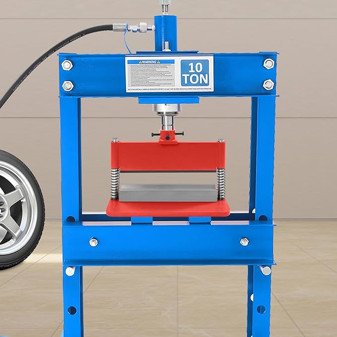 12" Press Brake Attachment for 12&20 Ton Hydraulic Press, 3/16" Bending Thickness Press Brake Attachment, Heavy-Duty Metal Bending Accessories for Metal Sheet Bending Forming Shapes (Red)