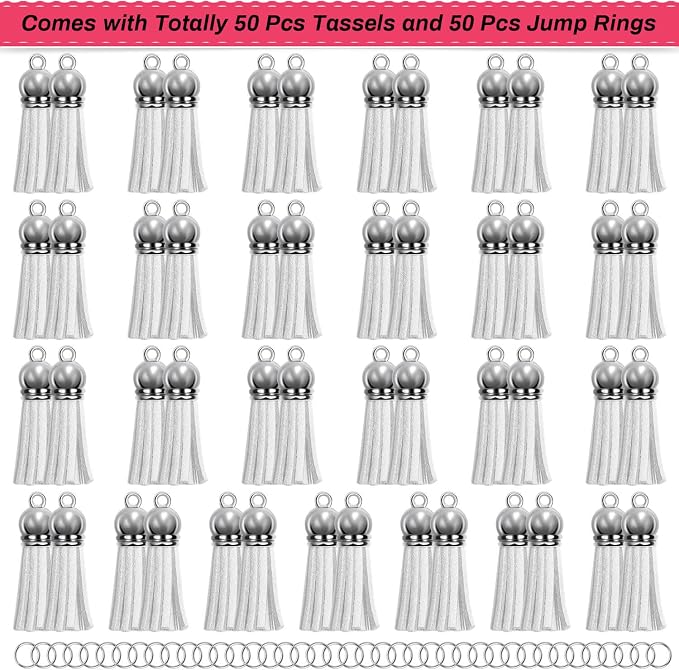 Keychain Tassels Bulk, Paxcoo Small Tassels - Image 3