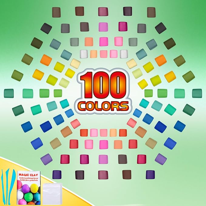 ESSENSON Air Dry Clay, 100 Colors | Modeling Clay - Image 2