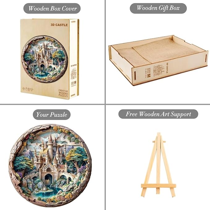 3D Castle Puzzles 200 Pieces Puzzles Gifts - Image 4