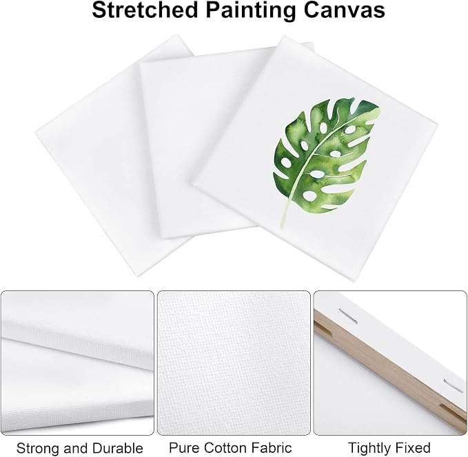 Aodaer 12 Pieces Stretched Canvas - Image 3
