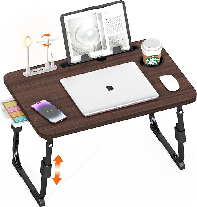 Lap Desk for Bed, Adjustable Laptop Desk by PlayimaginationtodecorateHomeOffice