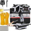 Portable Welding Machine Handheld Welder: IGBT Inverter Hand Held ARC Welder Gun with 6 Variable Current Adjustment - Welder Machine 110v Electric Welding Equipment for 3/32"-1/8" Wire Rods (Grey)
