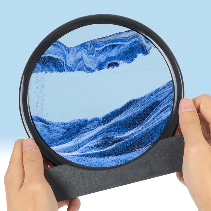 Meeitec Moving Sand Art, 3D Liquid Motion Deep Sea Sandscape Color Quicksand - Image 7
