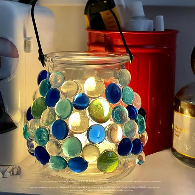 FANTIAN 1LB Flat Glass Marbles for Vase - Image 5