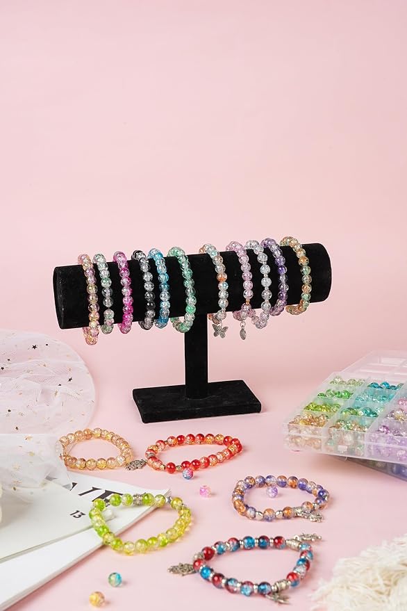 REVKI 1300PCS 8mm Mixed Crackle Glass Beads - Image 7