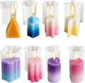 8PCS Reusable Silicone Candle Molds Set by Unknown