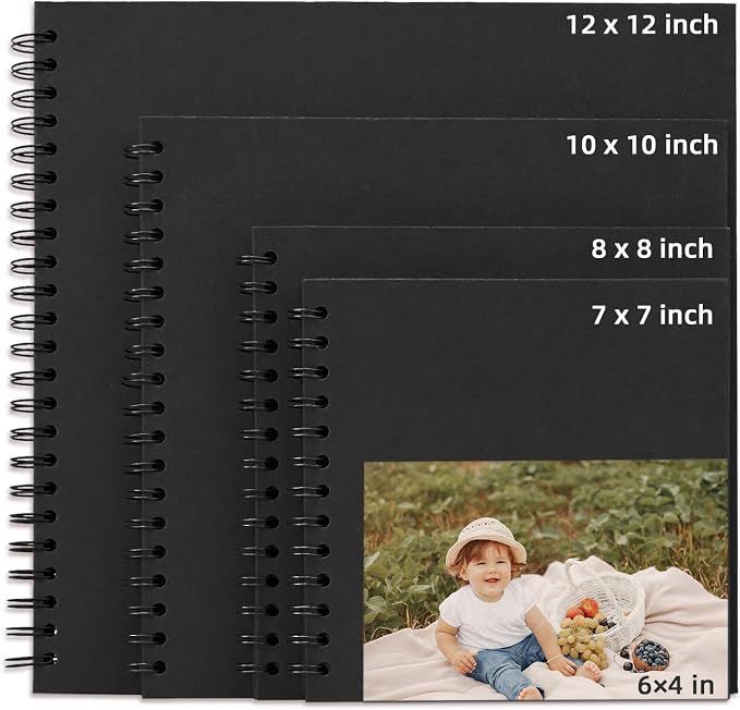 10x10 Inch DIY Scrapbook Photo Album, Hardcover Kraft Paper Acid-Free, 20 Sheets - Image 9