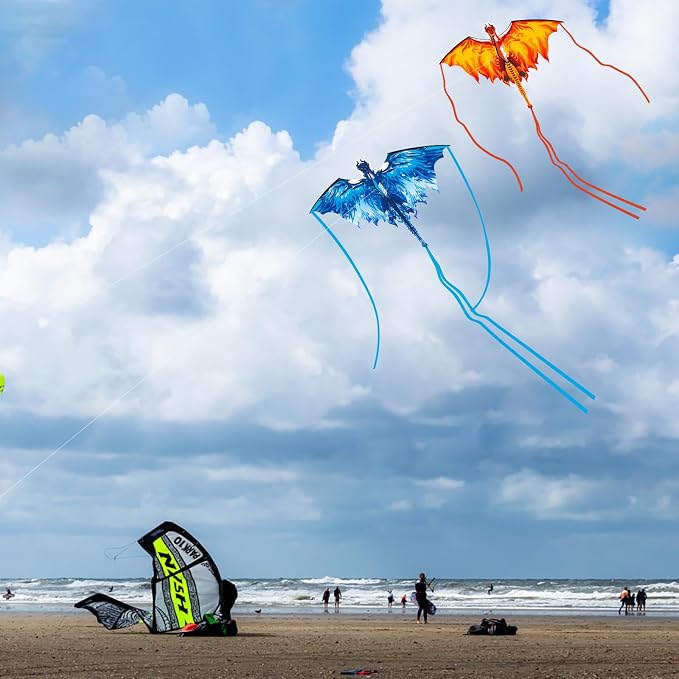 Dragon Kite for Adults, Gifts for Easter, Kites for Kids Ages 4-8 8-12 Easy to - Image 8