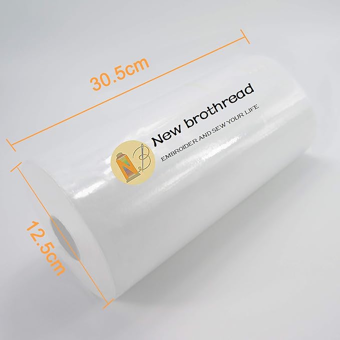 New brothread Tear Away Machine Embroidery Stabilizer Backing 12" x 50 Yd roll - Image 2