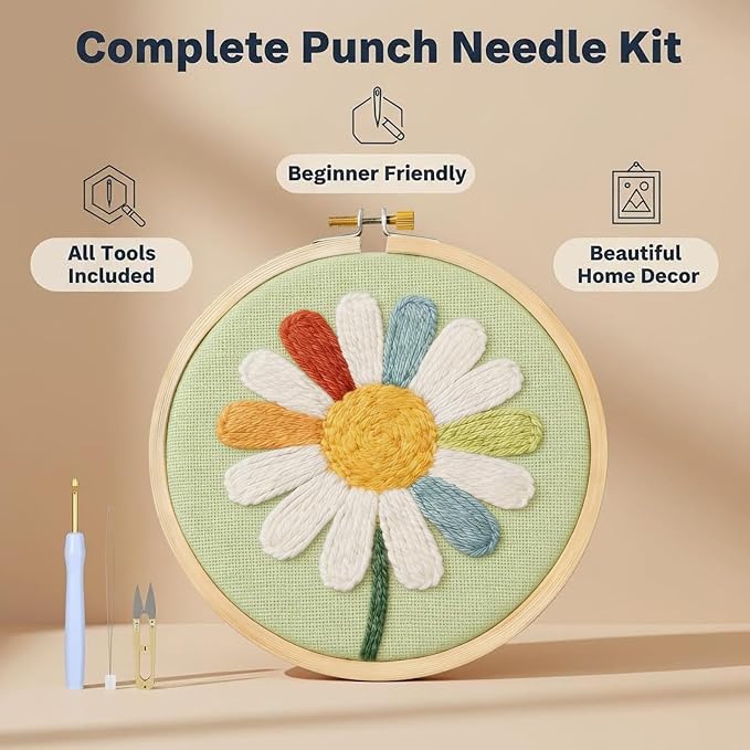 Punch Needle Kits For Adults Beginner, Punch Needle Starter Kit Easy, - Image 2