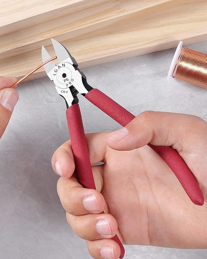 IGAN-P6 Wire Cutters, 6-inch Ultra Sharp & Powerful Side-cutting Pliers - Image 6