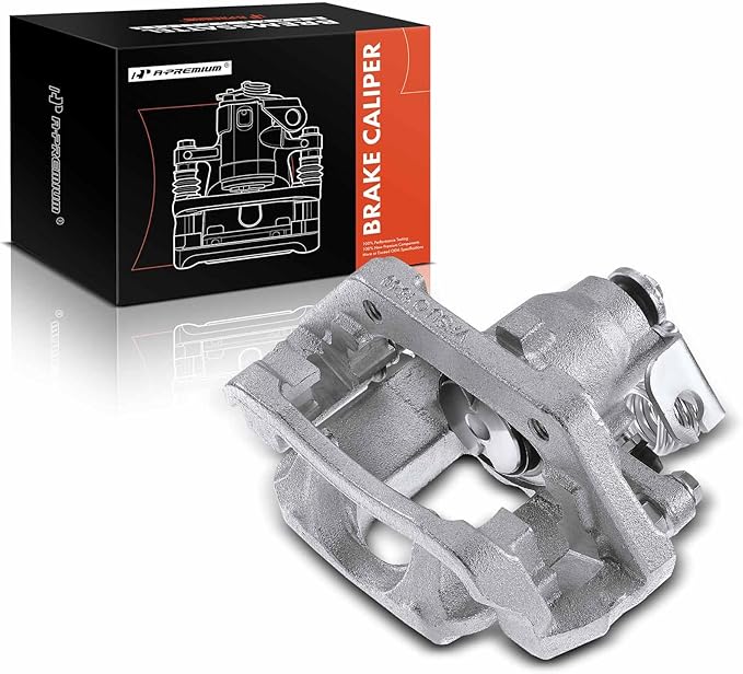A-Premium Disc Brake Caliper Assembly with Bracket Compatible with Select Ford and Lincoln Models - Explorer 2011-2019, Flex/MKT 2010-2014, Taurus 2013-2019 - Rear Left Driver Side