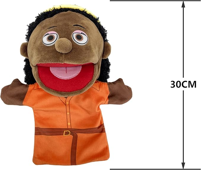 Family Hand Puppets for Kids, Includes Grandpa, Son - Image 2