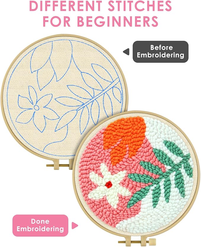 TINDTOP Punch Needle Kits, Punch Embroidery Kits - Image 3