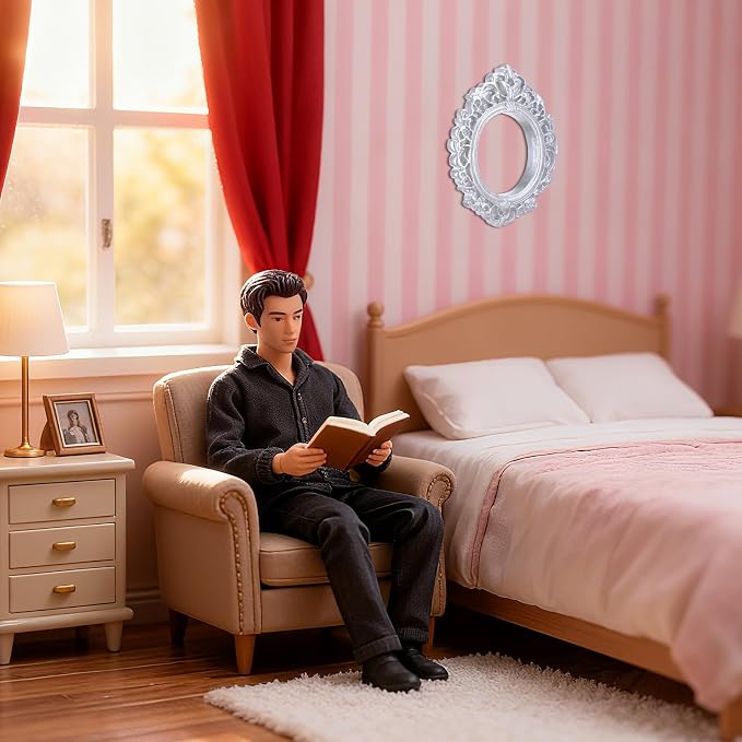 YUXIANLB 5 Pcs Miniature Dollhouse Mirror Set - Image 5