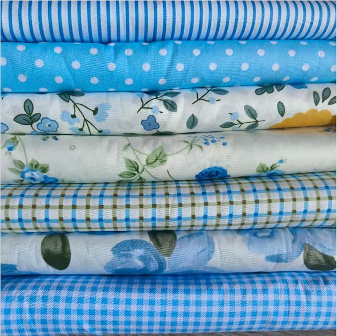Cotton Fabric DIY Making Supplies Quilting Patchwork Fabric Fat Quarter Bundles by Antetek