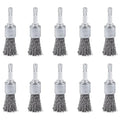 10PCS Wire Brush for Drill, High Carbon Steel Wire Drill Brush Wire Brush, Metal Wire Brush for Drill with 1/4" Hex Shank, Skilled in Handling Metal & Nonmetal Surfaces