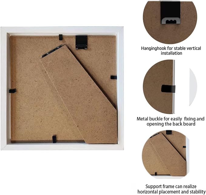 5x5 Small Shadow Box Frame Display Case, Display Case Box - Image 3