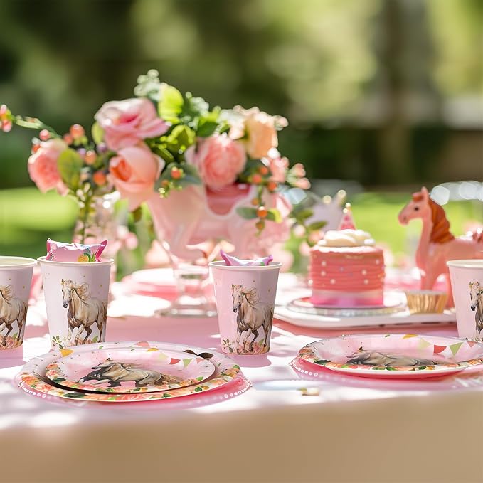 Girl Horse Party Decorations Set - Image 5
