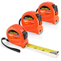ValueMax Tape Measure 16FT with Fractions 1/8, 3 Pack Retractable Easy Read Measuring Tape, Imperial Pocket Measurement Tape with Metal Belt Clip for Construction, Contractor, Carpenter, Woodworking