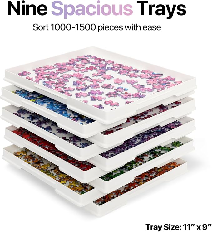 Playboda 9-Pack Puzzle Sorting Trays - Image 3