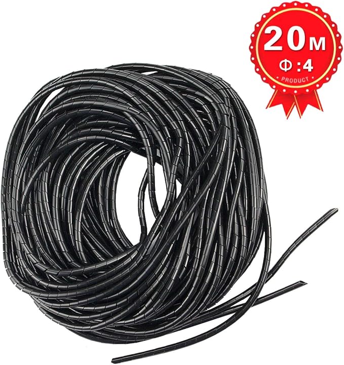 65FT XHF 4mm Spiral Cable Wrap Cord - Image 6