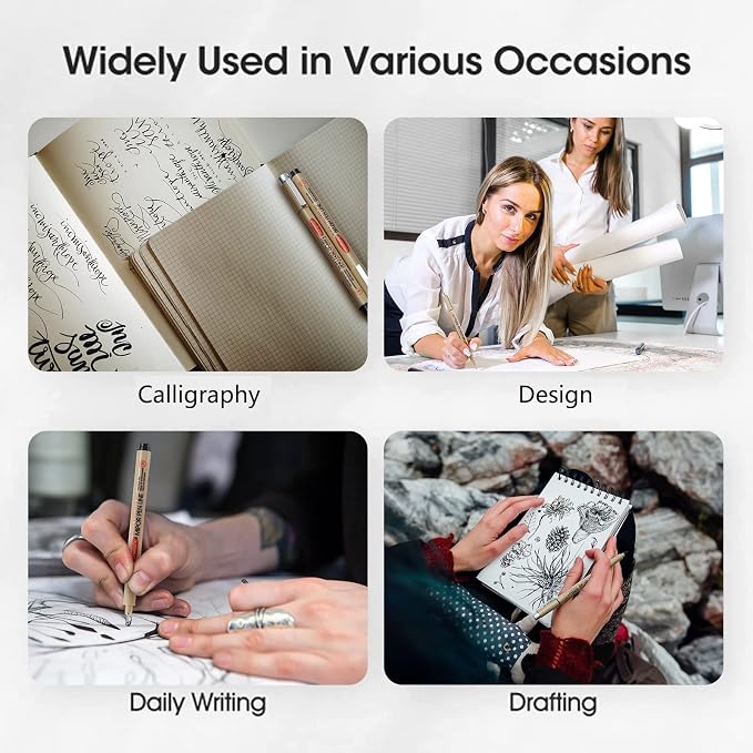 GETHPEN Micro Fineliner Set, Waterproof Archival Ink Fine Line Drawing Pens | - Image 5