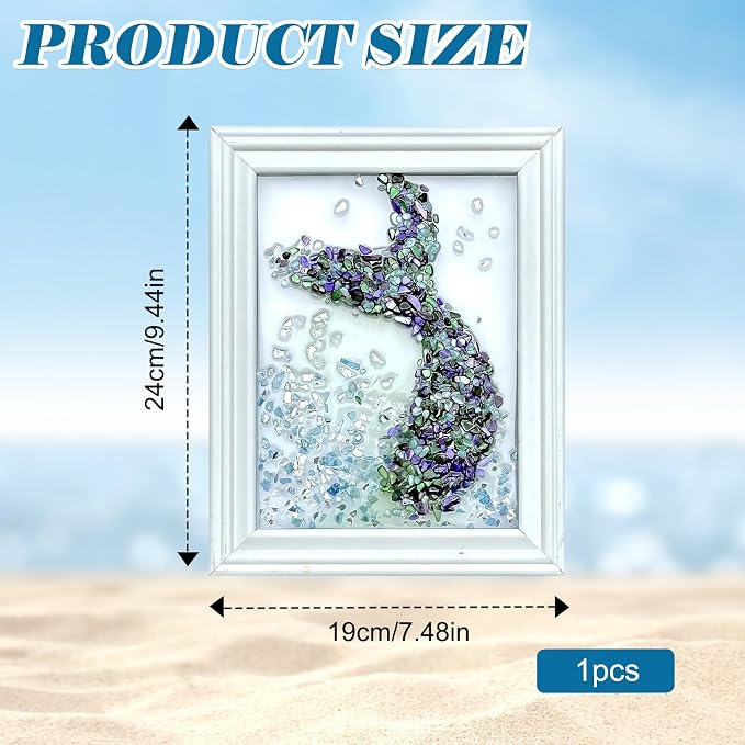 CIYOJA Sea Glass Stained Glass Kit Mermaid Tail – DIY Craft Kit - Image 8