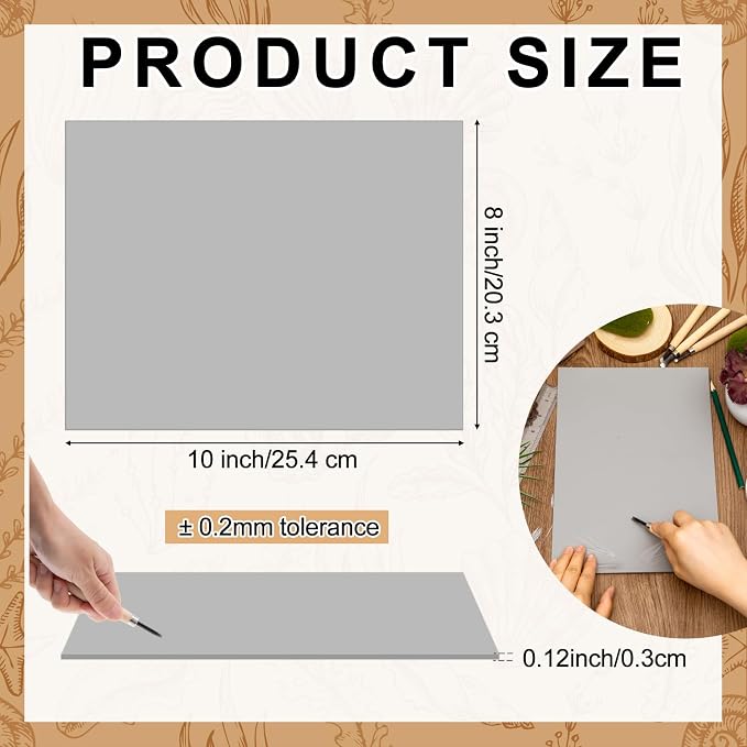 Yeaqee 2 Pcs 8 x 10 Inch Linoleum Block - Image 2