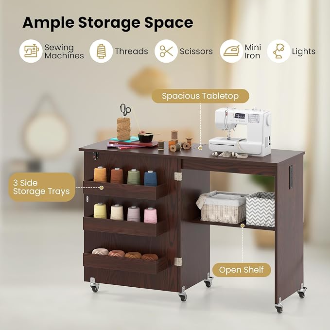 Giantex Folding Sewing Table - Image 6